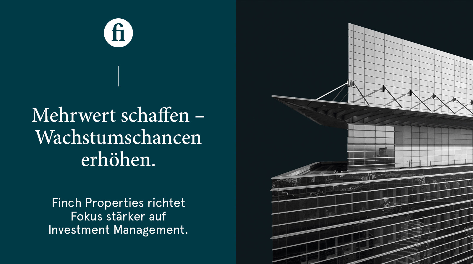 Finch Properties richtet Fokus auf Investment Management Finch Properties